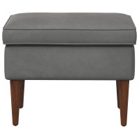 Produktbild för Fotpall Mörkgrå 55 x 35 x 41 cm Sammet