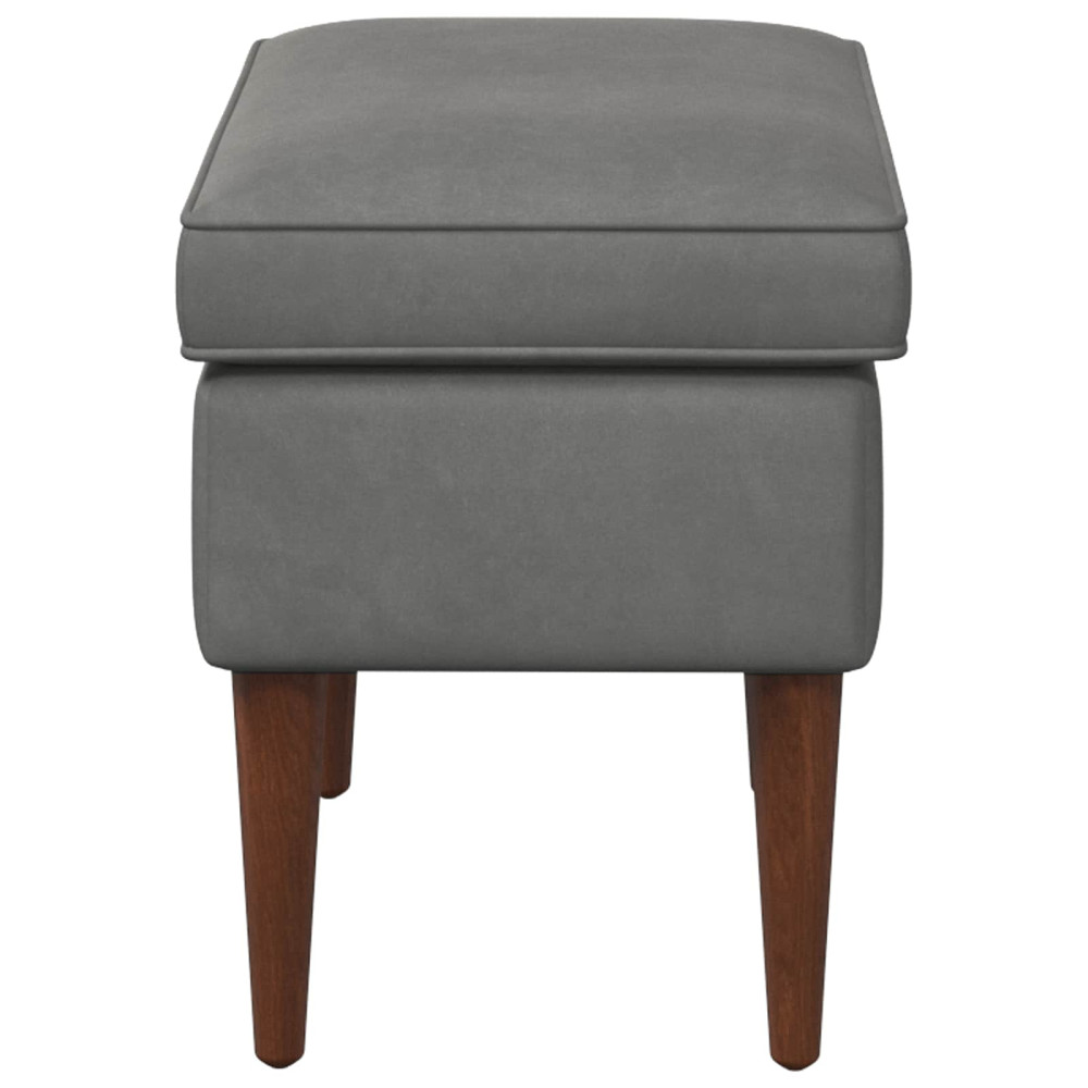 Produktbild för Fotpall Mörkgrå 55 x 35 x 41 cm Sammet