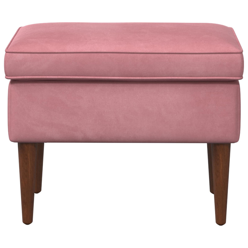 Produktbild för Fotpall Rosa 55 x 35 x 41 cm Sammet