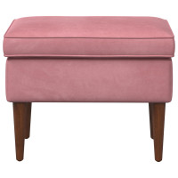 Produktbild för Fotpall Rosa 55 x 35 x 41 cm Sammet