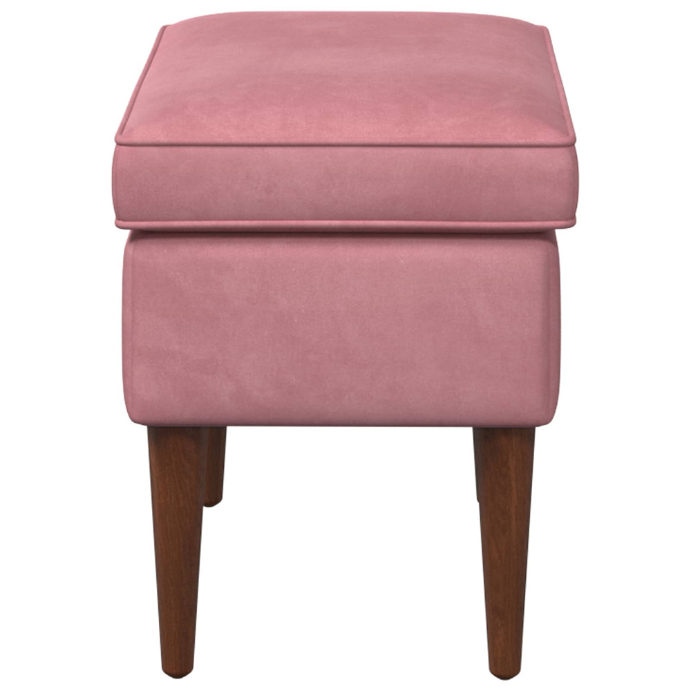 Produktbild för Fotpall Rosa 55 x 35 x 41 cm Sammet