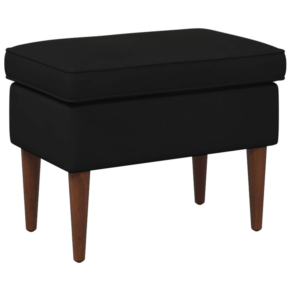Produktbild för Fotpall Svart 55 x 35 x 41 cm Sammet