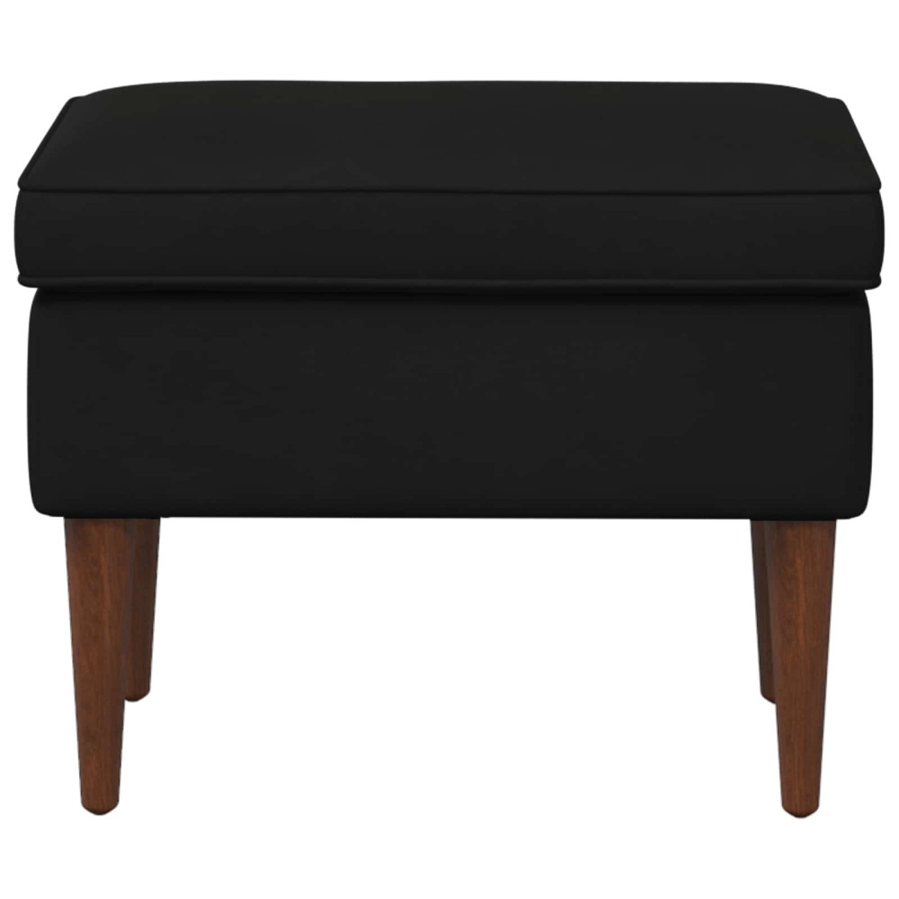 Produktbild för Fotpall Svart 55 x 35 x 41 cm Sammet