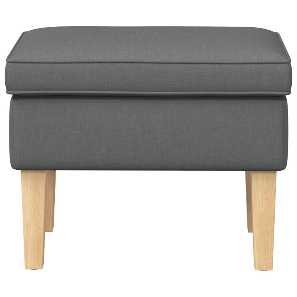 Produktbild för Fotpall Mörkgrå 55 x 35 x 41 cm Tyg