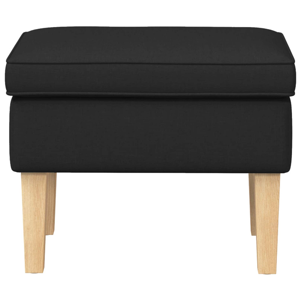 Produktbild för Fotpall Svart 55 x 35 x 41 cm Tyg