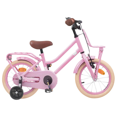 vidaXL Barncykel 12 Tum för 2-4 åringar Ljusrosa