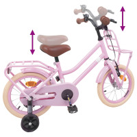 Produktbild för Barncykel 16 Tum för 4-6 år gamla Ljusrosa