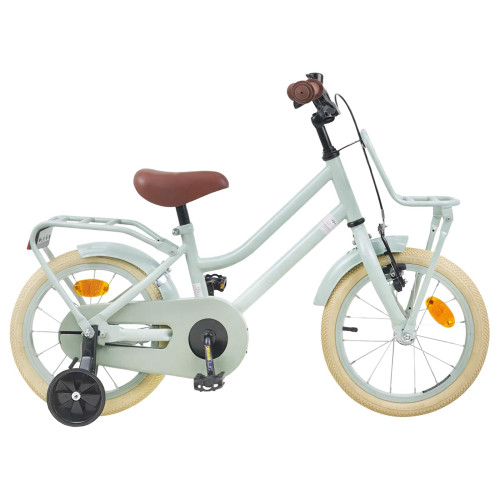 vidaXL Barncykel 16 Tum för 4-6 år gamla Ljusgrön