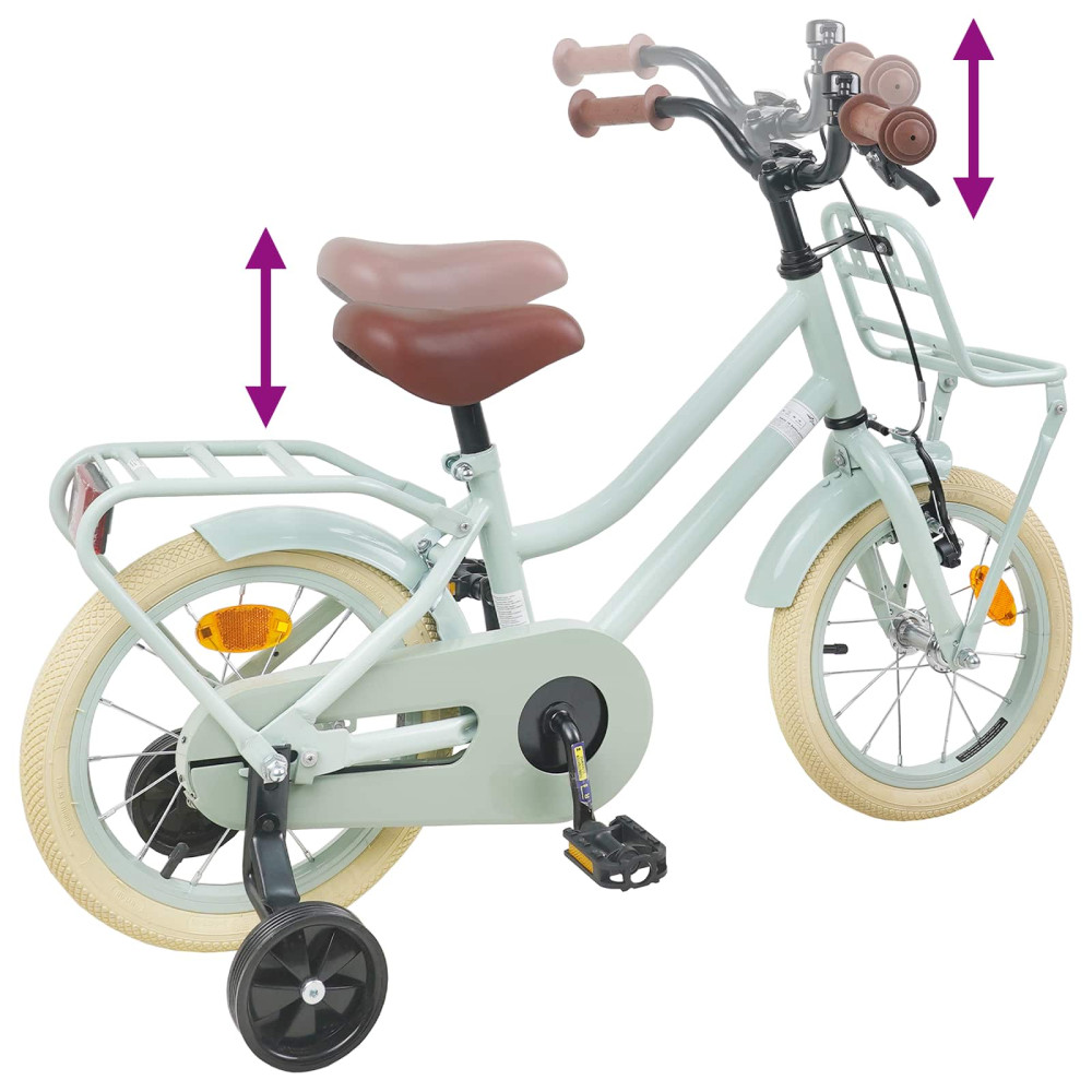 Produktbild för Barncykel 16 Tum för 4-6 år gamla Ljusgrön