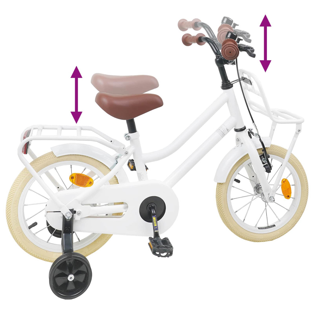 Produktbild för Barncykel 12 Tum för 2-4 åringar Vit