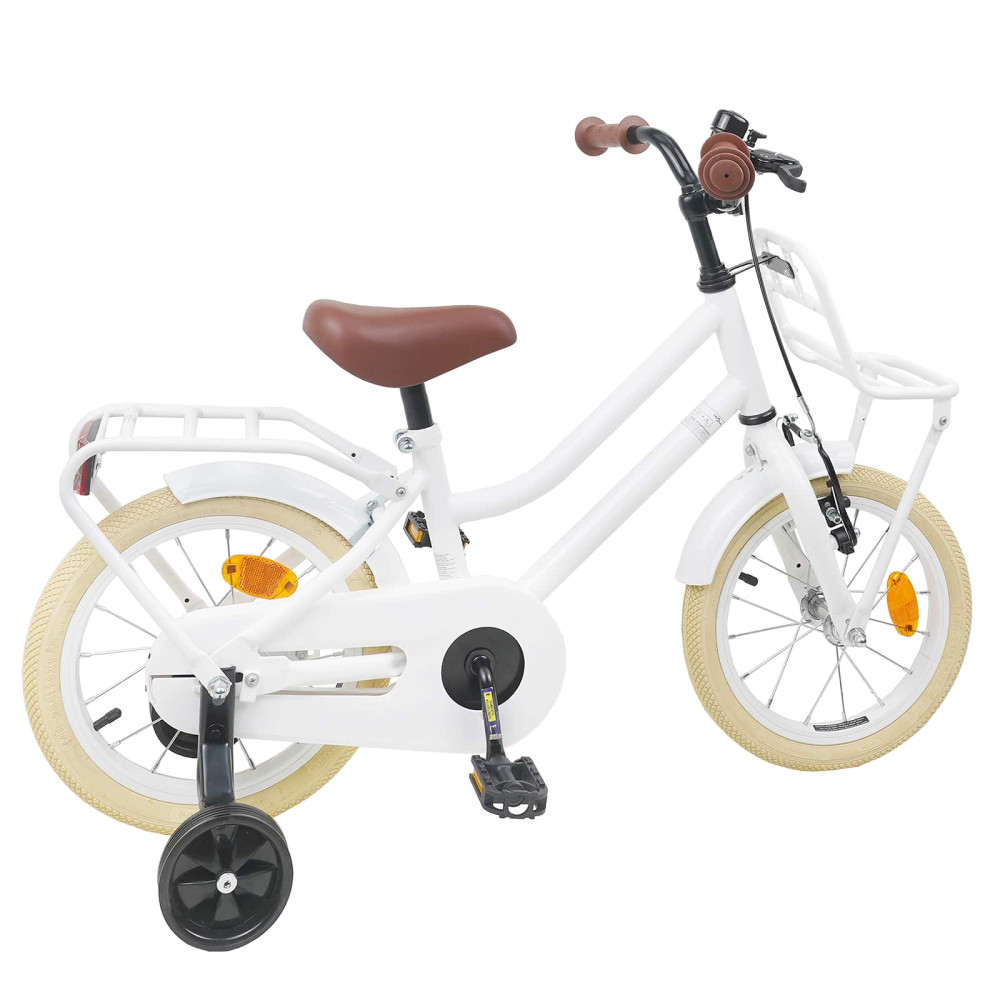 Produktbild för Barncykel 14 Tum från 3-5 år gammal Vit