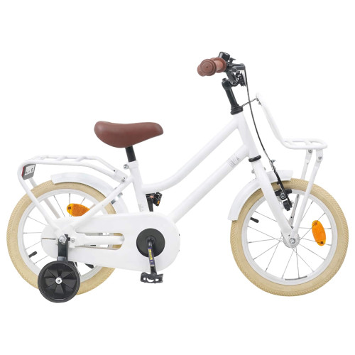 vidaXL Barncykel 16 Tum för 4-6 år gamla Vit