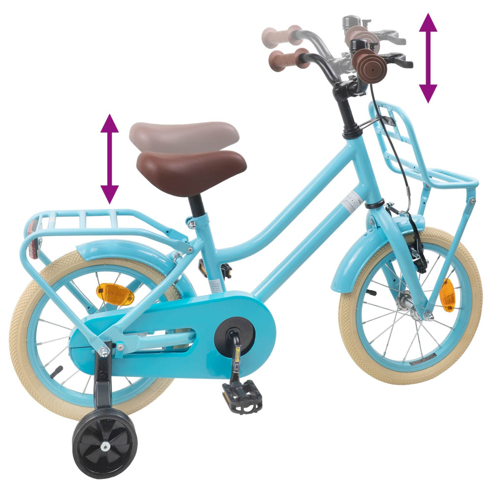 Produktbild för Barncykel 14 Tum från 3-5 år gammal Ljusblå