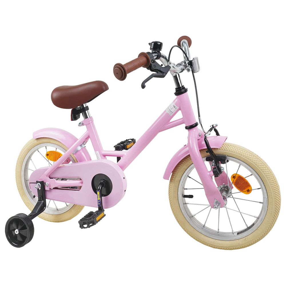 Produktbild för Barncykel 14 Tum från 3-5 år gammal Ljusrosa