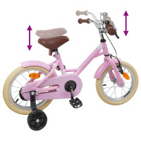 Produktbild för Barncykel 16 Tum för 4-6 år gamla Ljusrosa