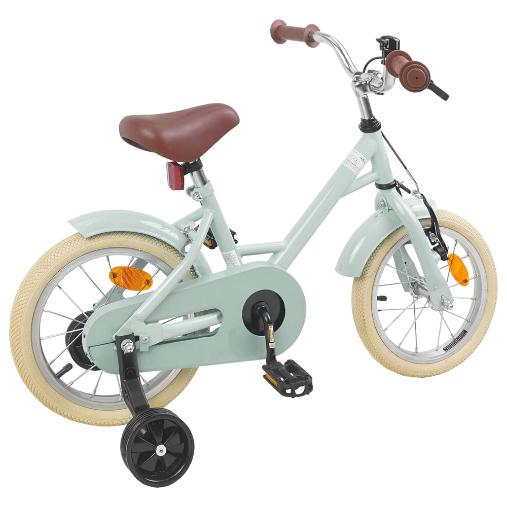 Produktbild för Barncykel 14 Tum från 3-5 år gammal Ljusgrön