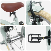 Produktbild för Barncykel 16 Tum för 4-6 år gamla Ljusgrön