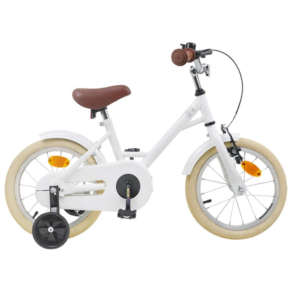 Produktbild för Barncykel 14 Tum från 3-5 år gammal Vit