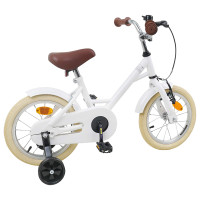 Produktbild för Barncykel 16 Tum för 4-6 år gamla Vit