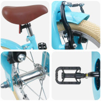Produktbild för Barncykel 12 Tum för 2-4 åringar Ljusblå