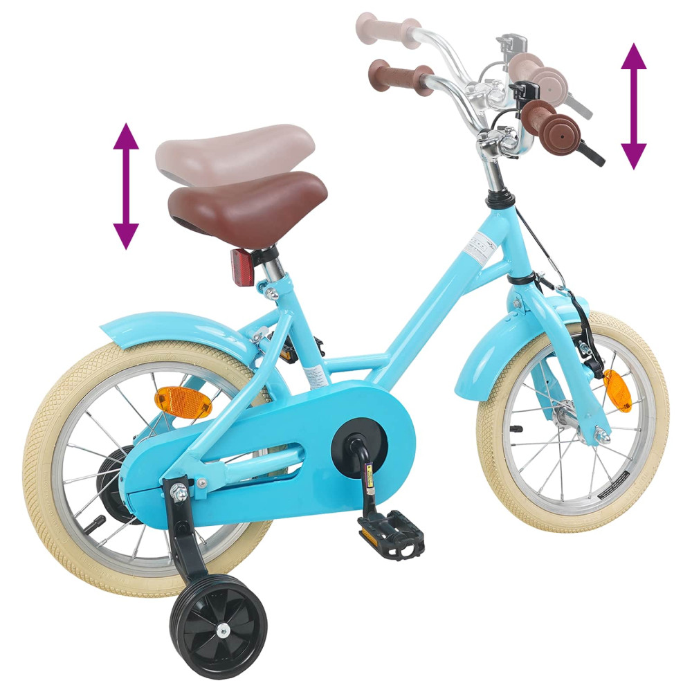 Produktbild för Barncykel 14 Tum från 3-5 år gammal Ljusblå