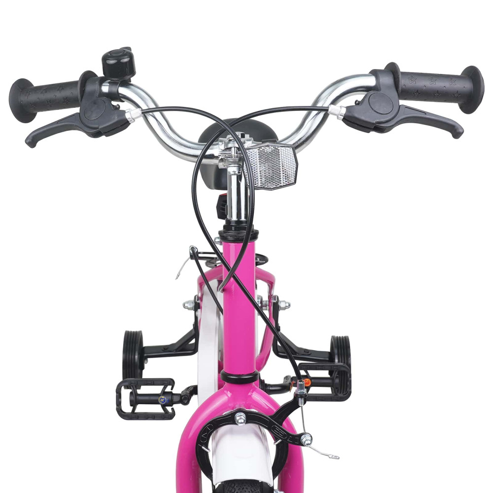 Produktbild för Barncykel 12 Tum för 2-4 åringar Rosa Vit