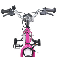 Produktbild för Barncykel 14 Tum från 3-5 år gammal Rosa Vit