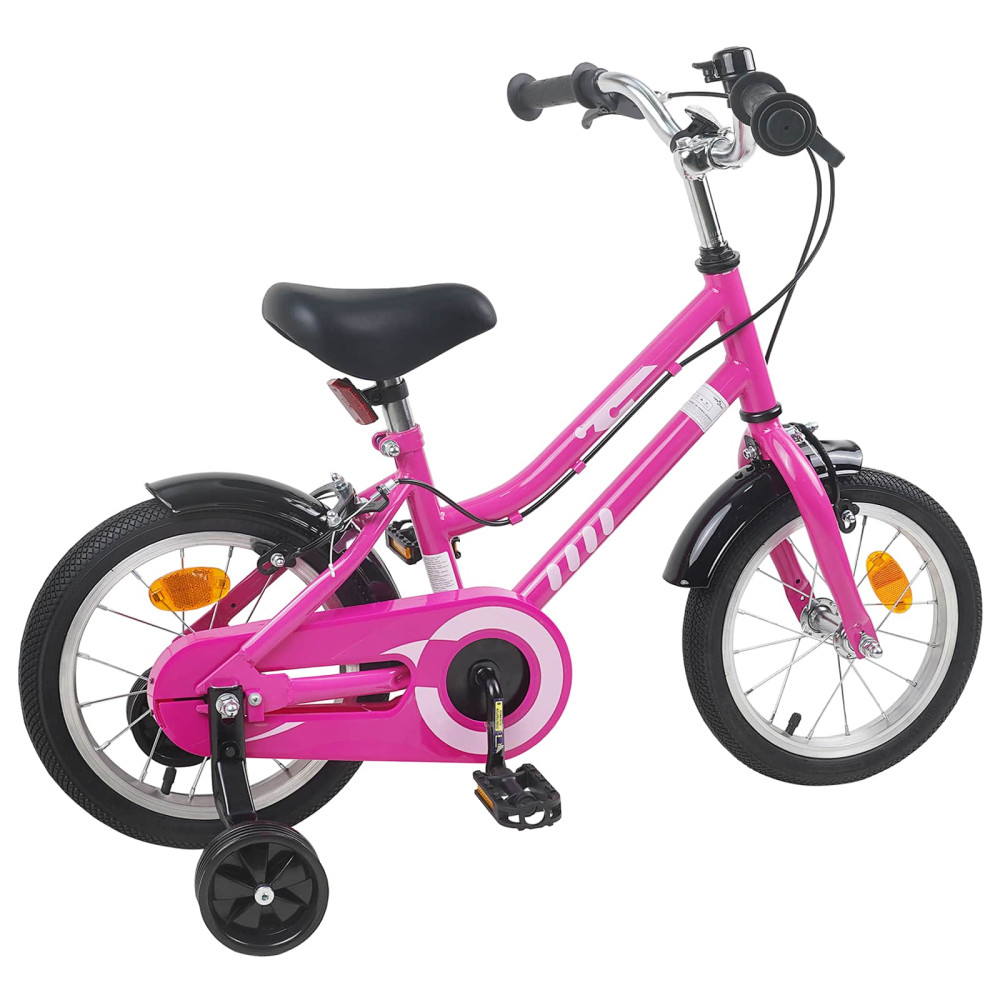 Produktbild för Barncykel 16 Tum för 4-6 år gamla Rosa Svart