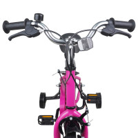 Produktbild för Barncykel 16 Tum för 4-6 år gamla Rosa Svart
