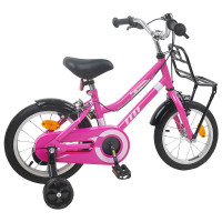 Produktbild för Barncykel 12 Tum för 2-4 åringar Rosa och svart