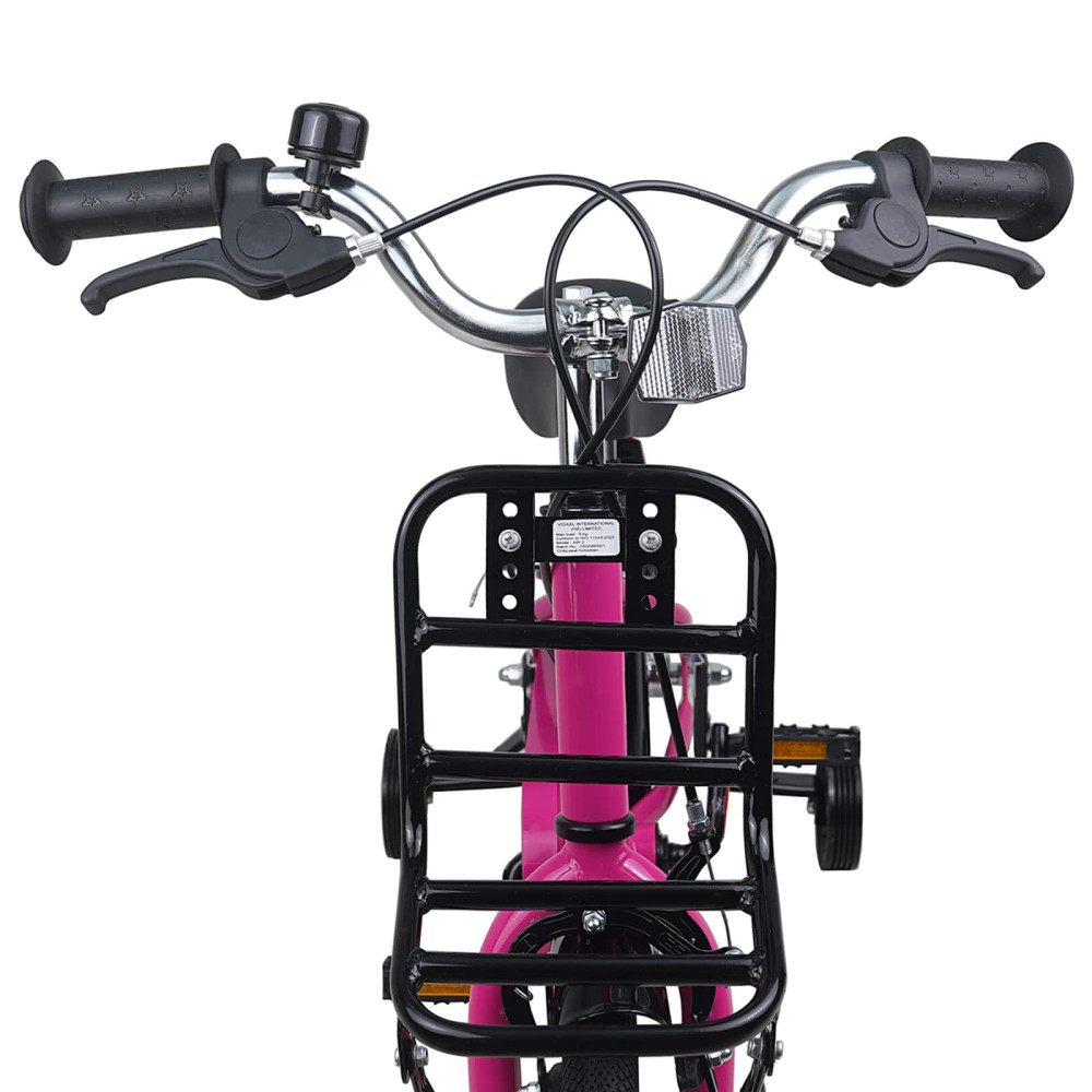 Produktbild för Barncykel 14 Tum från 3-5 år gammal Rosa och svart