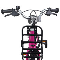 Produktbild för Barncykel 14 Tum från 3-5 år gammal Rosa och svart