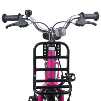 Produktbild för Barncykel 18 Tum för 5-7 år gamla Rosa och svart