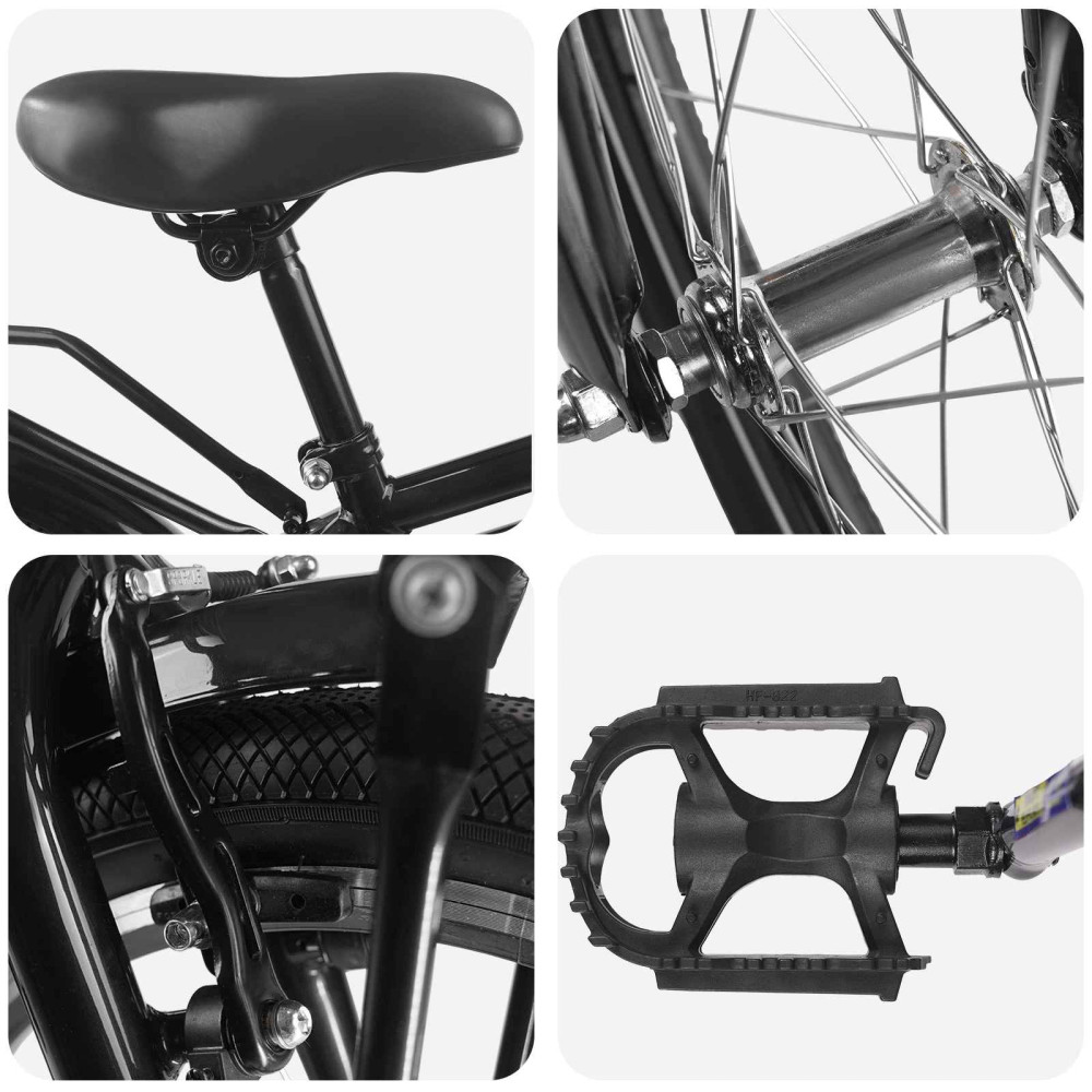Produktbild för Barncykel 14 Tum från 3-5 år gammal Svart