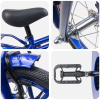 Produktbild för Barncykel 16 Tum för 4-6 år gamla Mörkblå