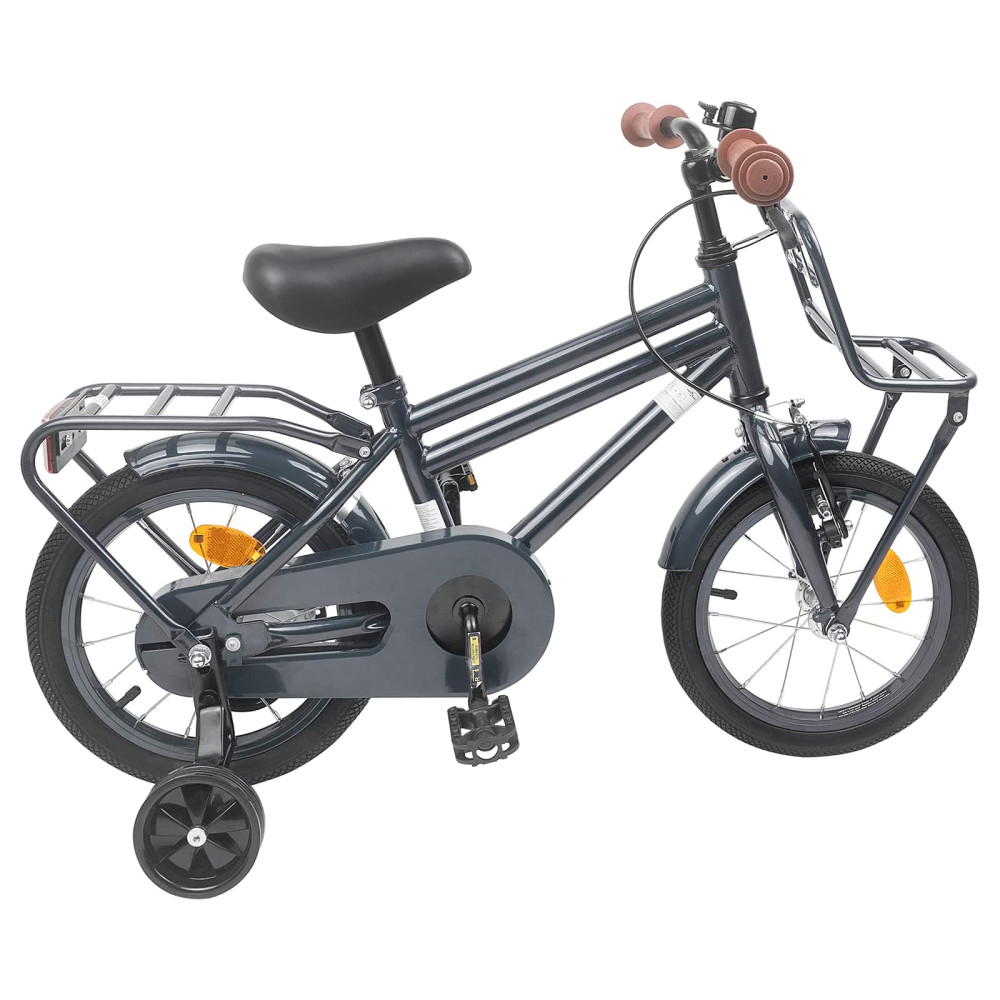 Produktbild för Barncykel 12 Tum för 2-4 åringar Mörkgrå