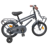 Produktbild för Barncykel 12 Tum för 2-4 åringar Mörkgrå
