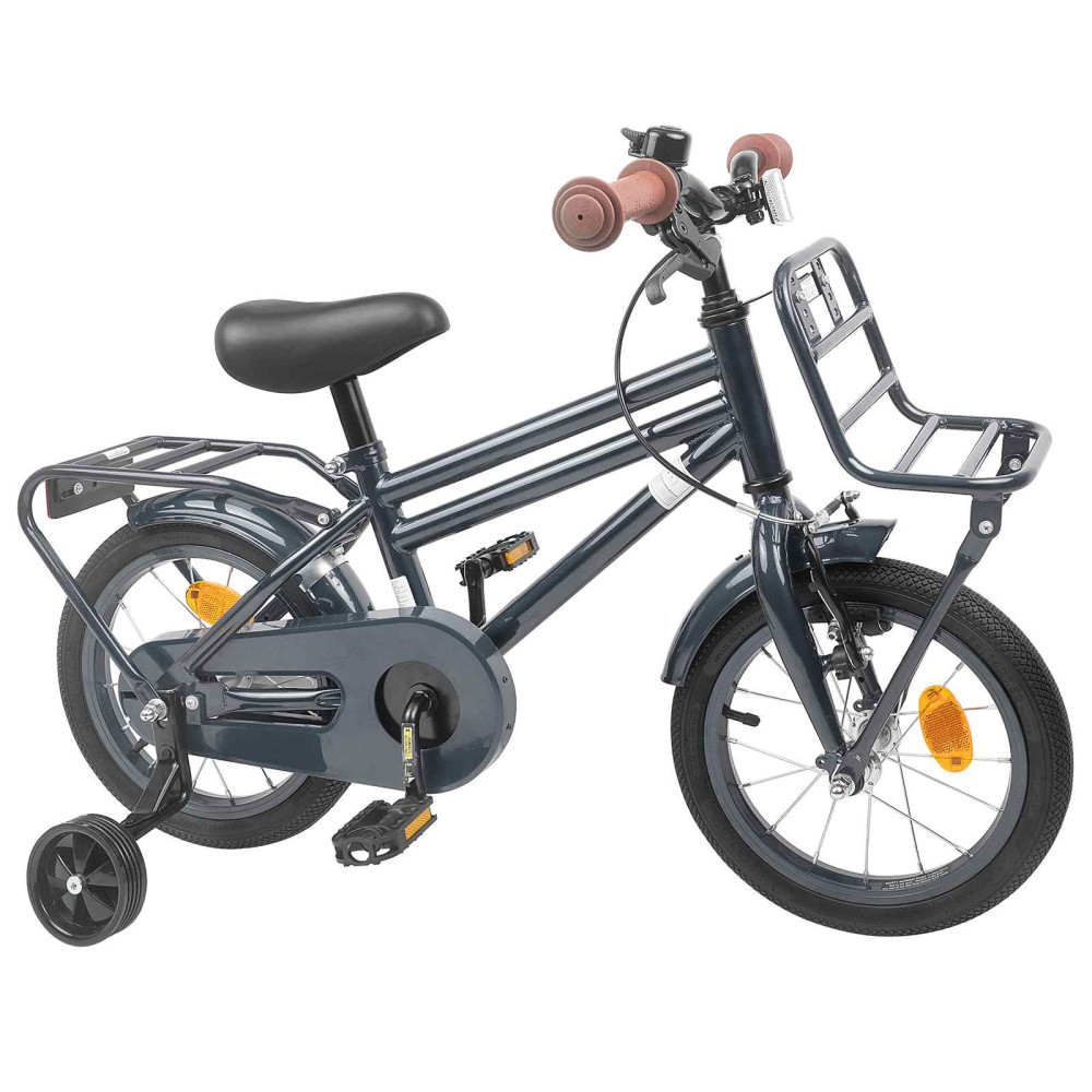 Produktbild för Barncykel 14 Tum från 3-5 år gammal Mörkgrå