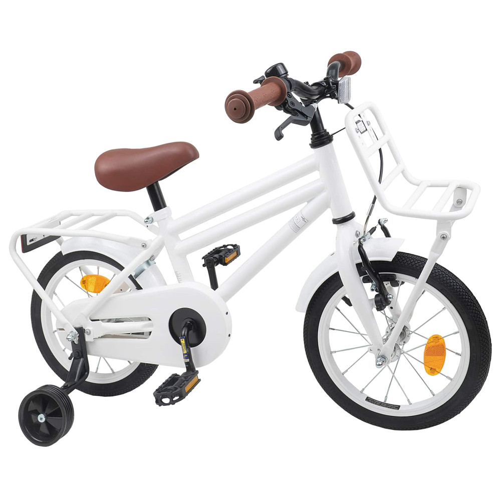 Produktbild för Barncykel 14 Tum från 3-5 år gammal Vit