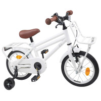 Produktbild för Barncykel 16 Tum för 4-6 år gamla Vit