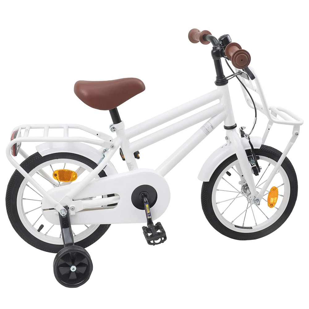 Produktbild för Barncykel 16 Tum för 4-6 år gamla Vit