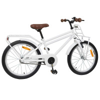 Produktbild för Barncykel 18 Tum för 5-7 år gamla Vit