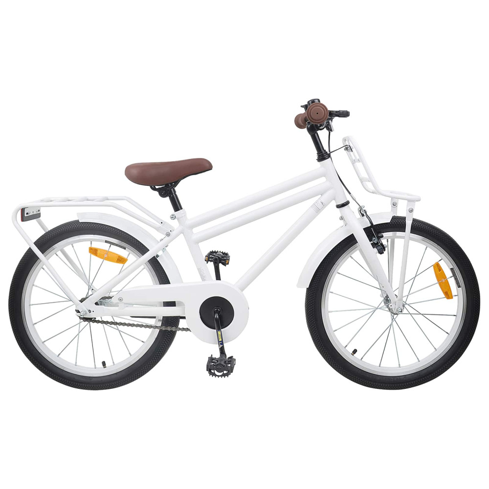 Produktbild för Barncykel 22 Tum för 7-12 år gamla Vit