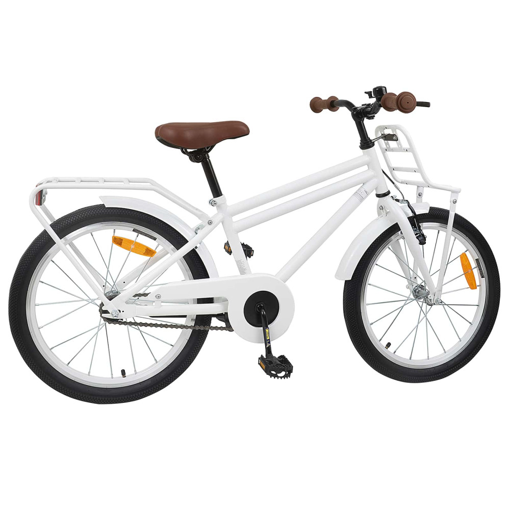 Produktbild för Barncykel 22 Tum för 7-12 år gamla Vit