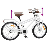 Produktbild för Barncykel 22 Tum för 7-12 år gamla Vit
