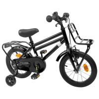 Produktbild för Barncykel 16 Tum för 4-6 år gamla Svart