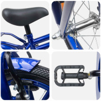 Produktbild för Barncykel 16 Tum för 4-6 år gamla Mörkblå