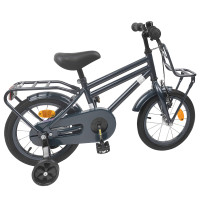 Produktbild för Barncykel 14 Tum från 3-5 år gammal Mörkgrå