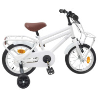 Produktbild för Barncykel 16 Tum för 4-6 år gamla Vit