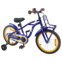 Produktbild för Barncykel 16 Tum för 4-6 år gamla Mörkblå